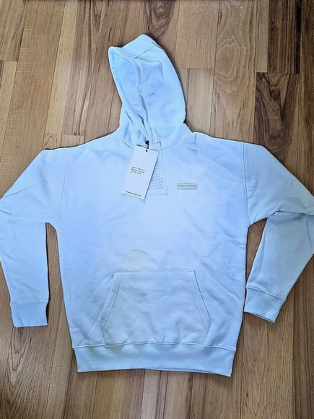 JK Attire Slim Fit Tracksuit Pastel Blue Hoodie Sweatshirt Size Small NWT